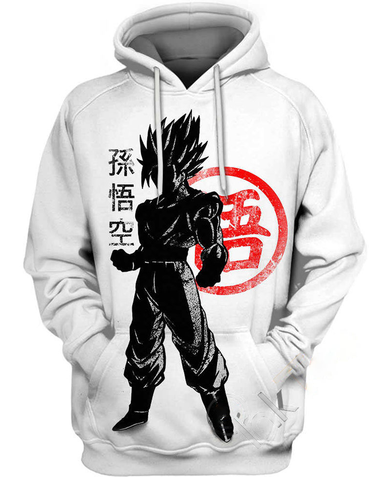 Crimson Goku Hoodie 3D