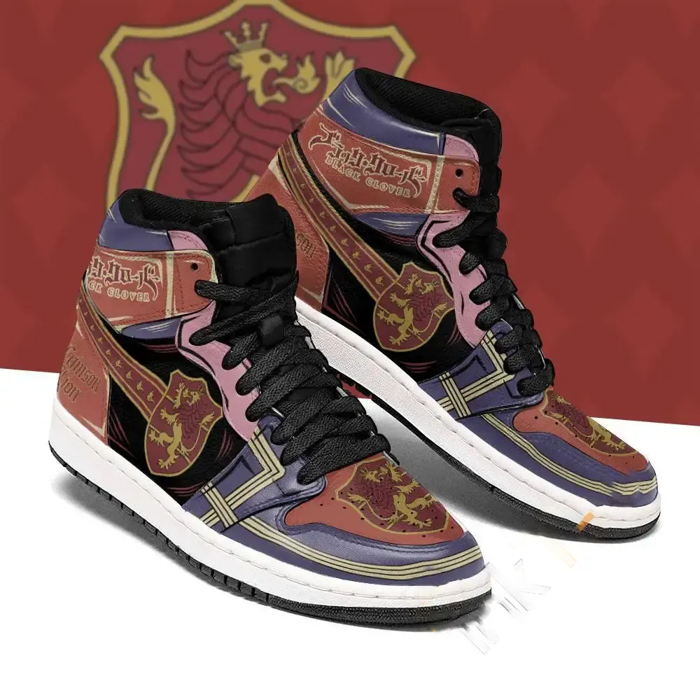 Crimson Lion Magic Knight Black Clover Anime Amazon Air Jordan Shoes 3 Crimson Lion Magic Knight Black Clover Anime Amazon Air Jordan Shoes