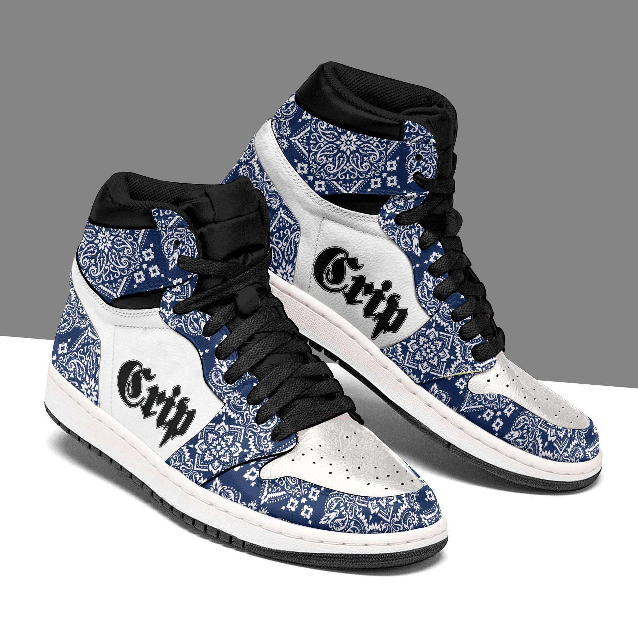 Crips Gang Personalized Custom Air Jordan Shoes