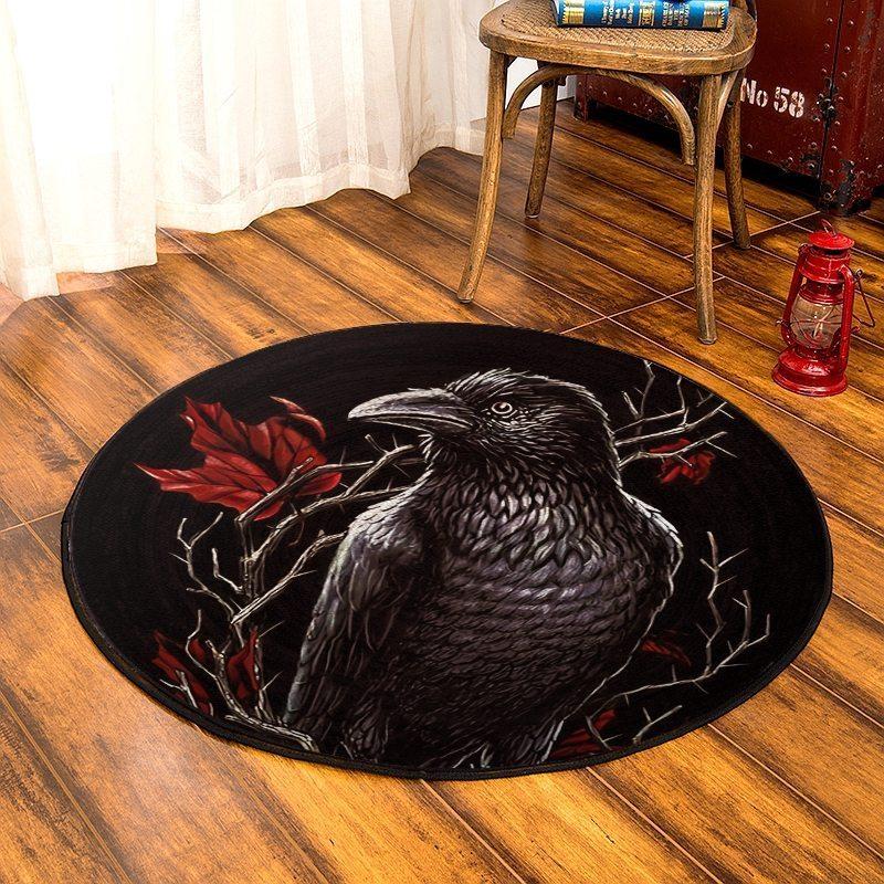 Crow Limited Edition Round Rug 5 Crow Limited Edition Round Rug