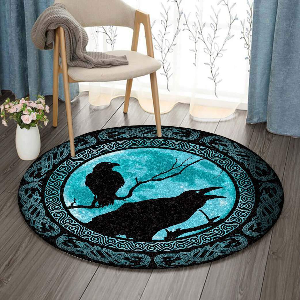 Crow Limited Edition Round Rug 2 Crow Limited Edition Round Rug