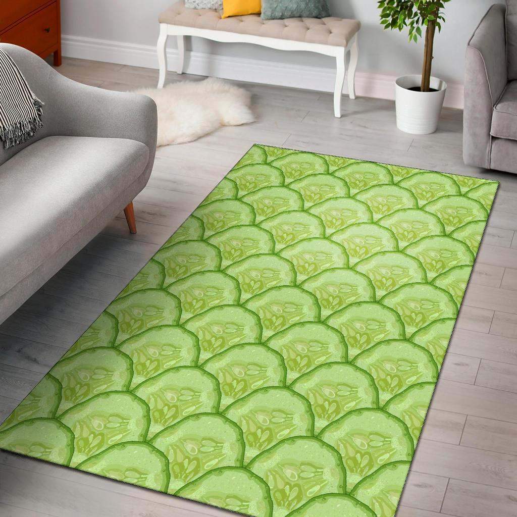 Cucumber Pattern Print Design Limited Edition Rug