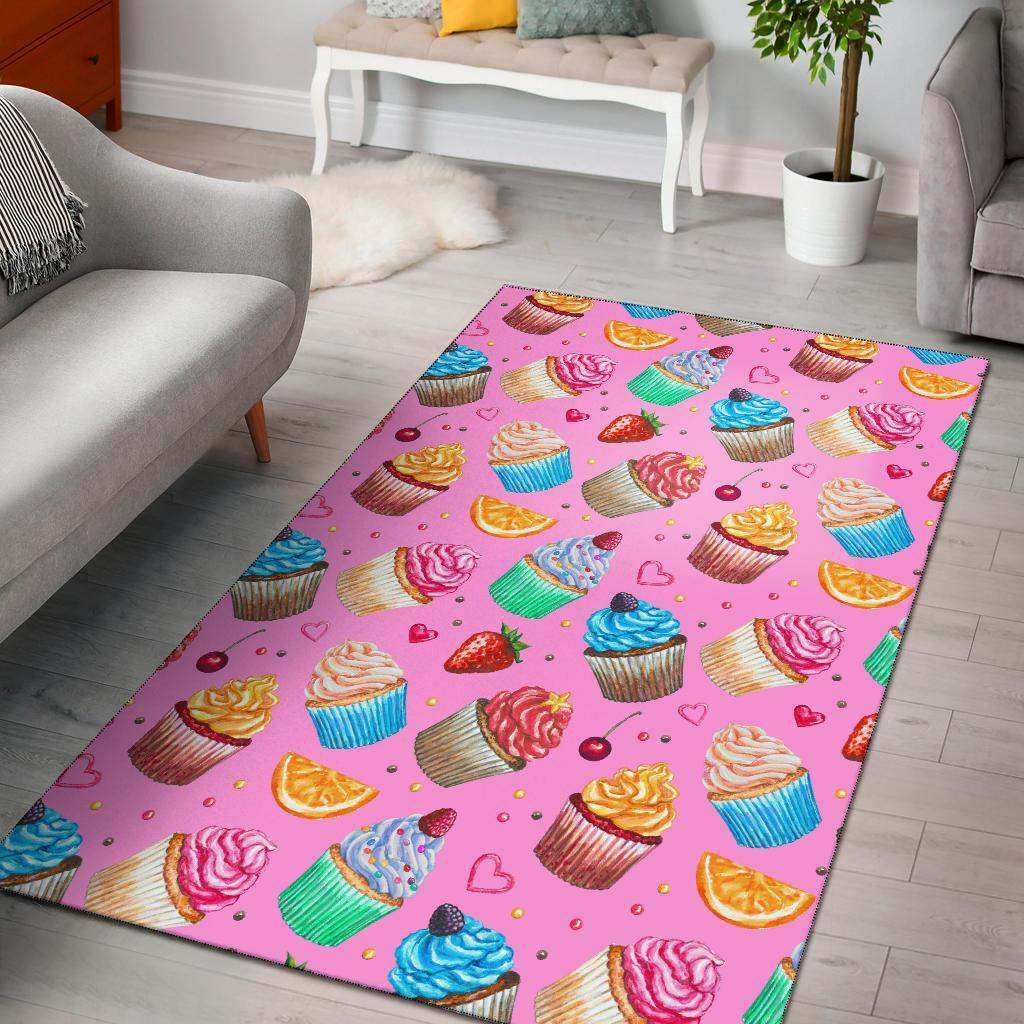 Cupcake Pattern Print Design Limited Edition Rug 2 Cupcake Pattern Print Design Limited Edition Rug