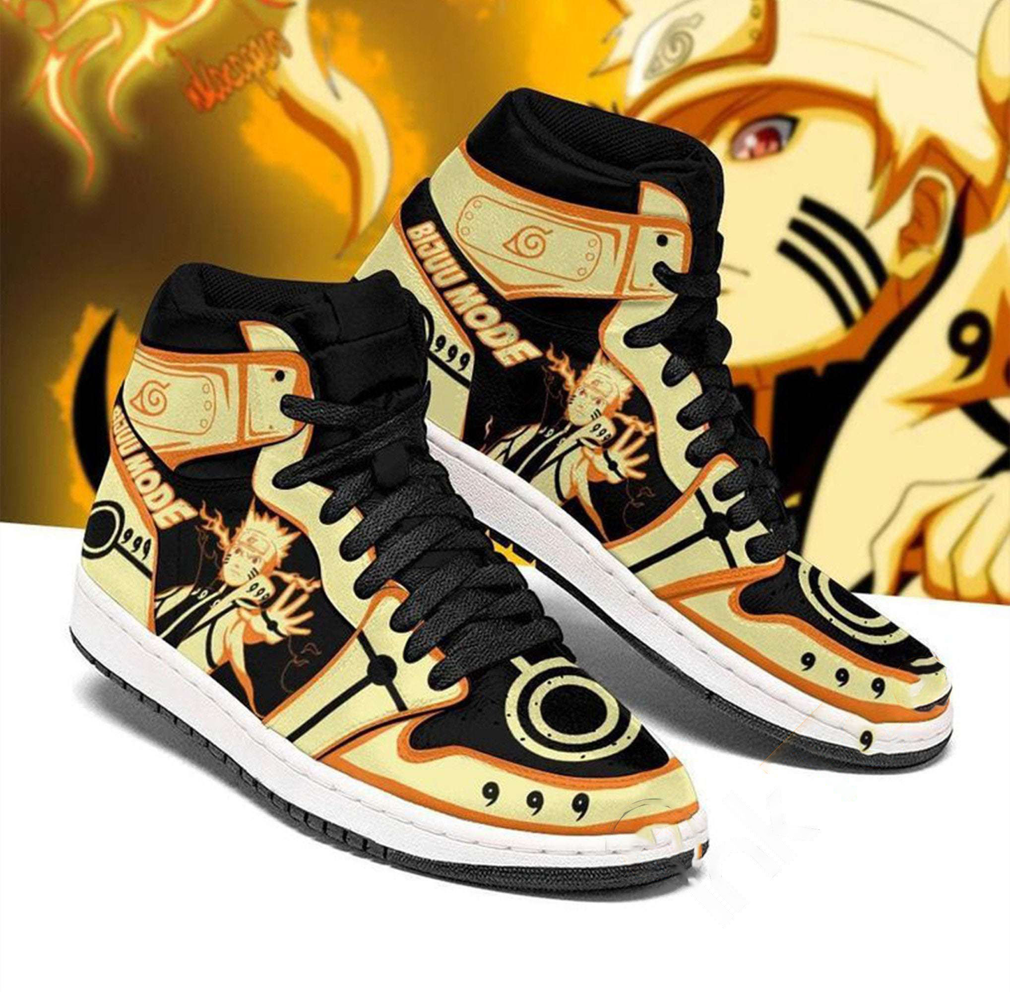 Custom Naruto Uzumaki Six Path Sage Mode Type Shippuden Anime For Fans Air Jordan Shoes