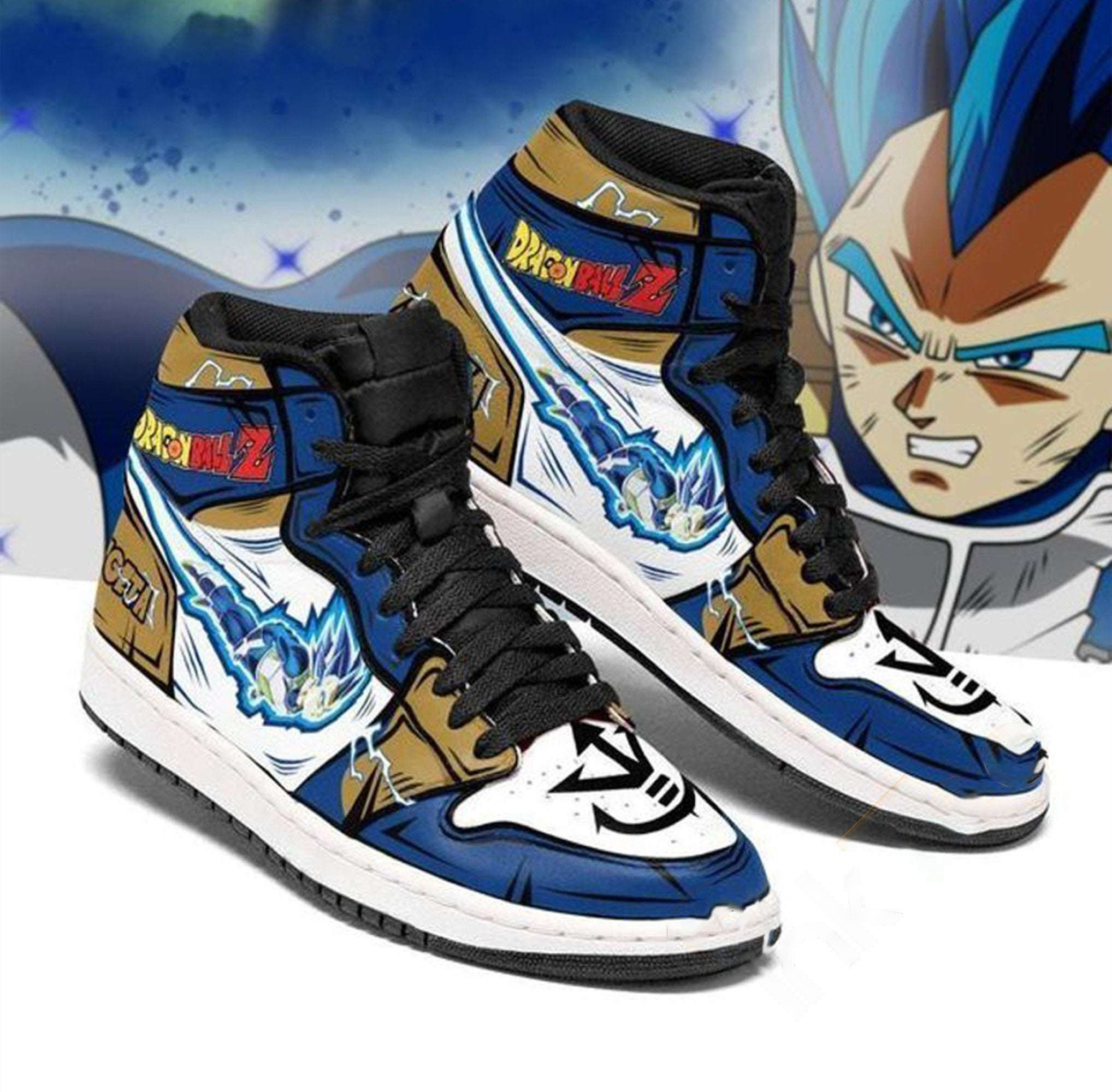 Custom Vegeta Type Dragon Ball Anime For Fans Air Jordan Shoes 4 Custom Vegeta Type Dragon Ball Anime For Fans Air Jordan Shoes