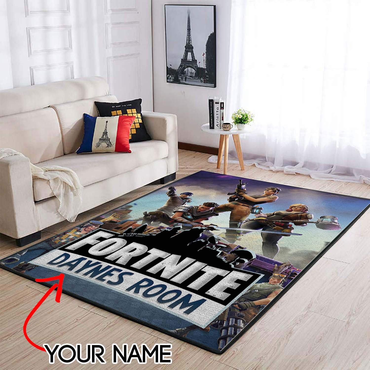 Customized Name Fortnite Area Limited Edition Rug