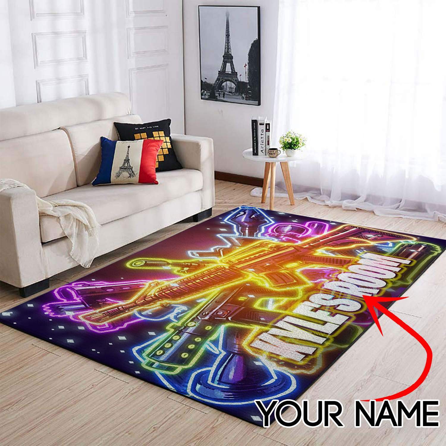 Customized Name Fortnite Area Limited Edition Rug