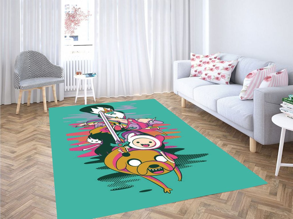 Cute Adventure Time Living Room Modern Carpet Rug 5 Cute Adventure Time Living Room Modern Carpet Rug