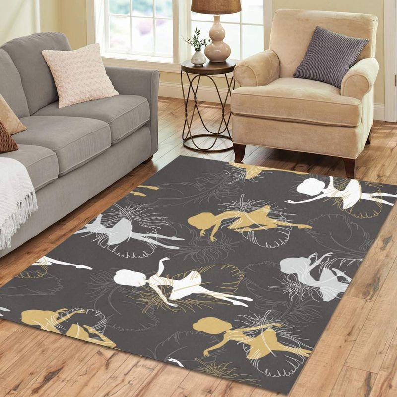 Cute Ballet Girl Rectangle Limited Edition Rug 13 Cute Ballet Girl Rectangle Limited Edition Rug