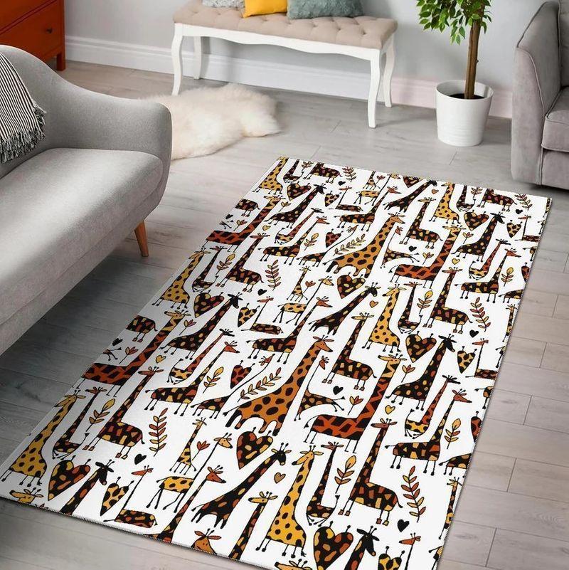 Whimsical Giraffe Seamless Pattern Limited Edition Rug
