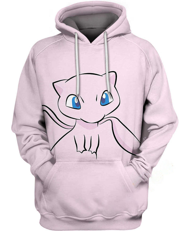 Cute Pink Creatures Pokemon Hoodie 3D 2 Cute Pink Creatures Pokemon Hoodie 3D