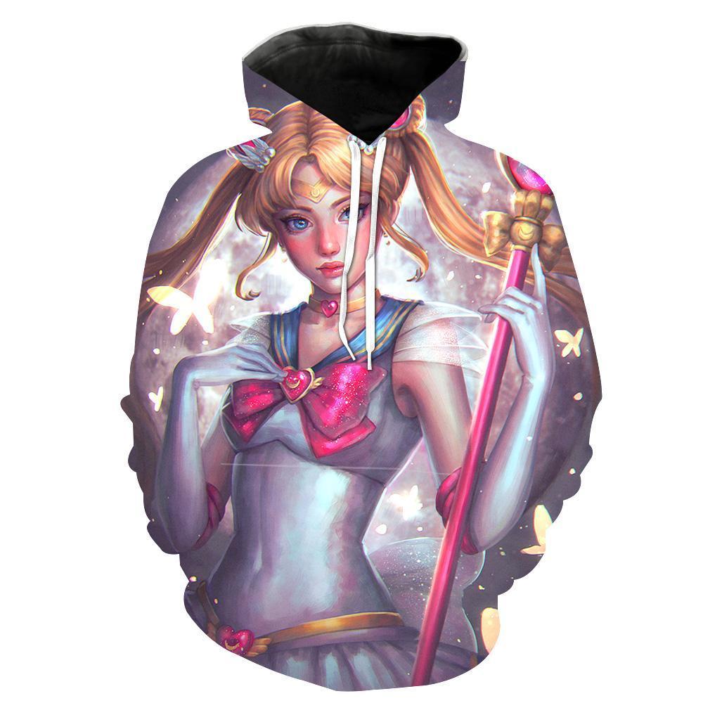 Cute Sailor Moon Sailor Moon Hoodie 3D