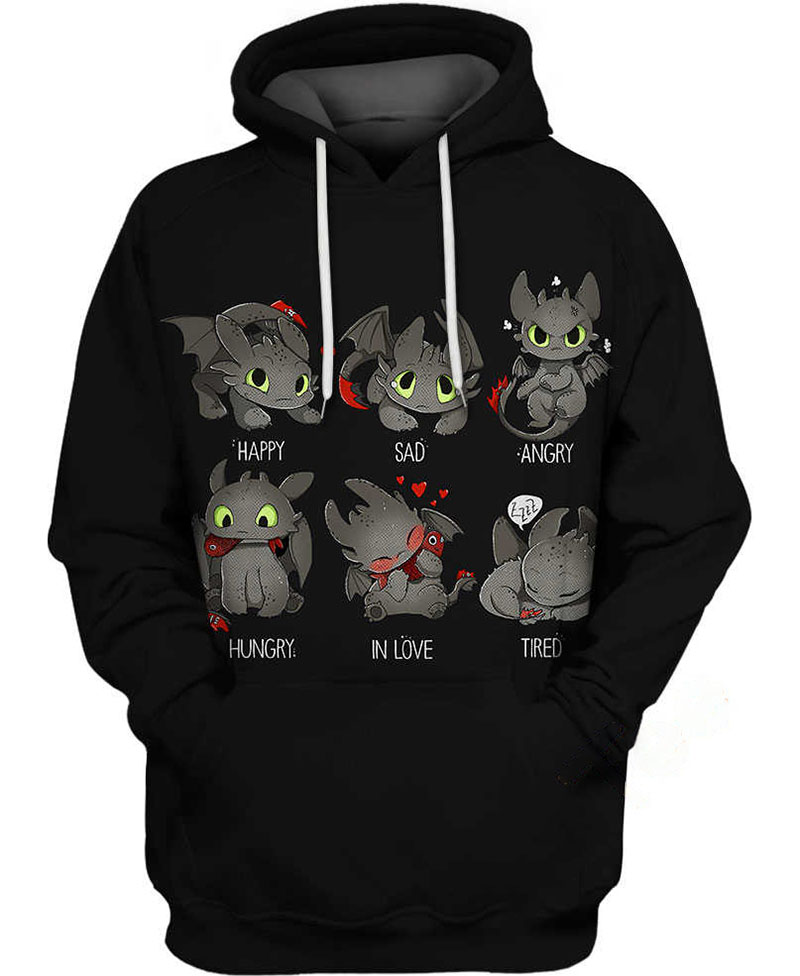 Cute Toothless Hoodie 3D