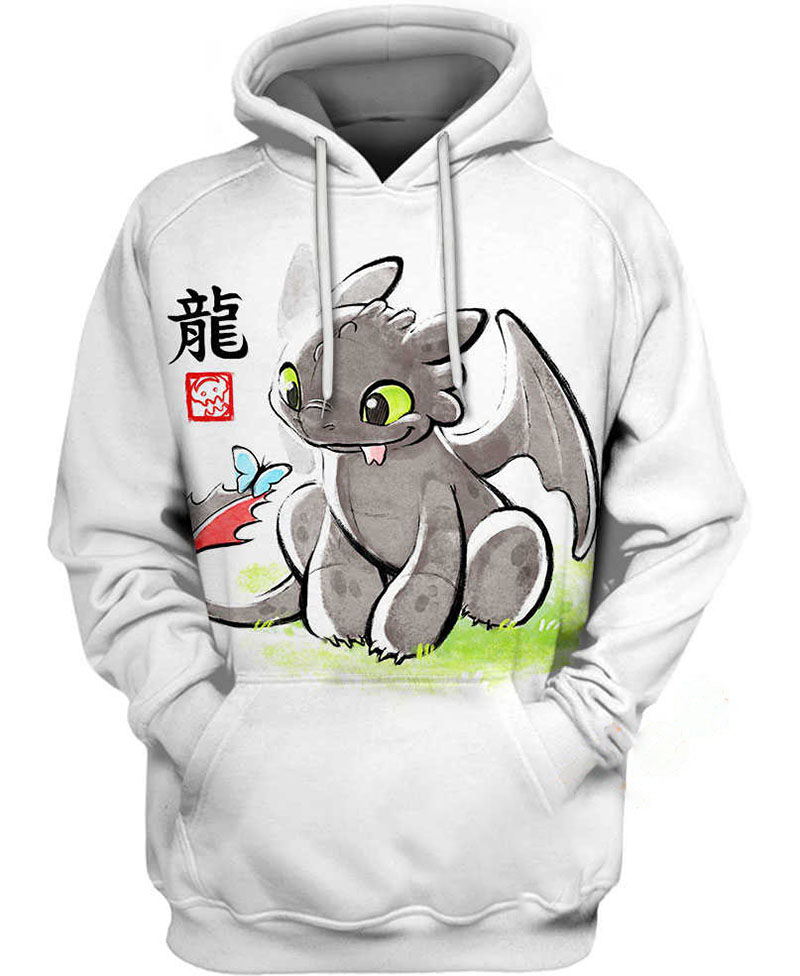 Cute Toothless Dragon Hoodie 3D 8 Cute Toothless Dragon Hoodie 3D