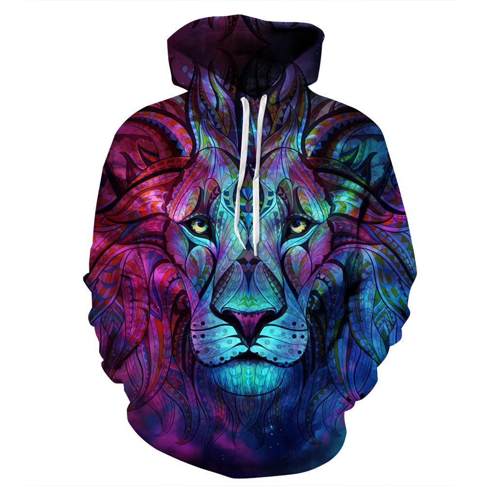 Cyberpunk Lion Epic Animals Hoodie 3D
