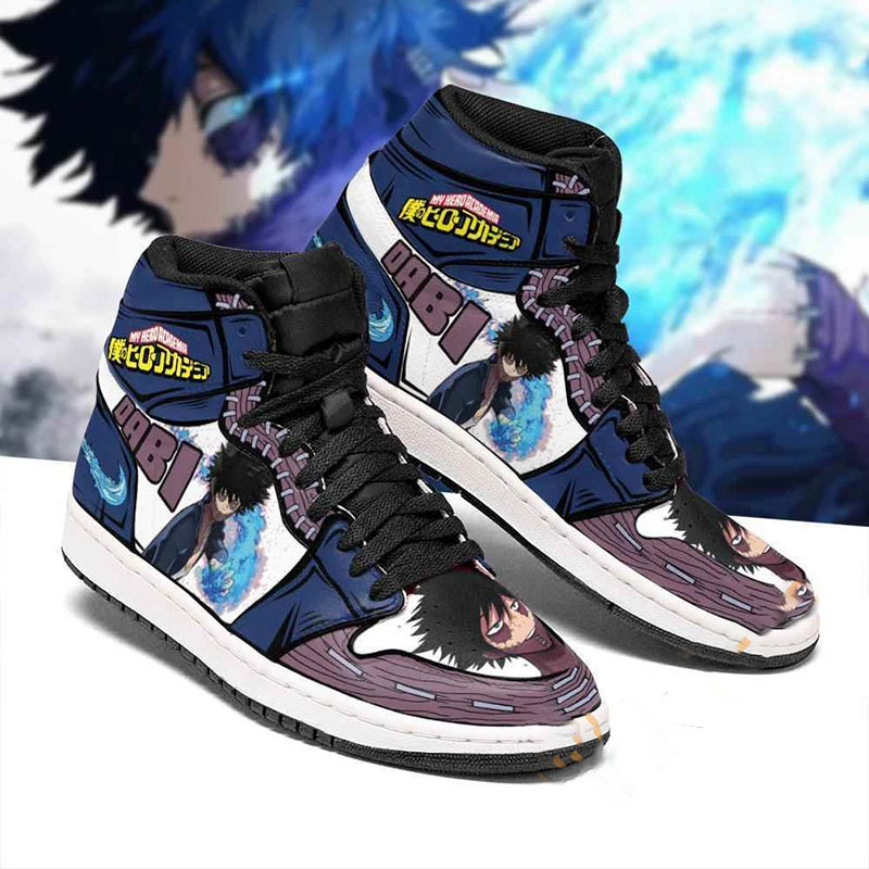 Dabi Custom My Hero Academia Sneakers Anime Air Jordan Shoes