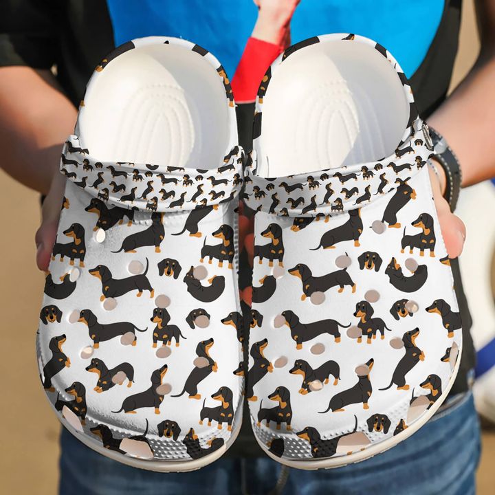 Dachshund 50 Shades Of Crocs Clog Shoes 5 Dachshund 50 Shades Of Crocs Clog Shoes