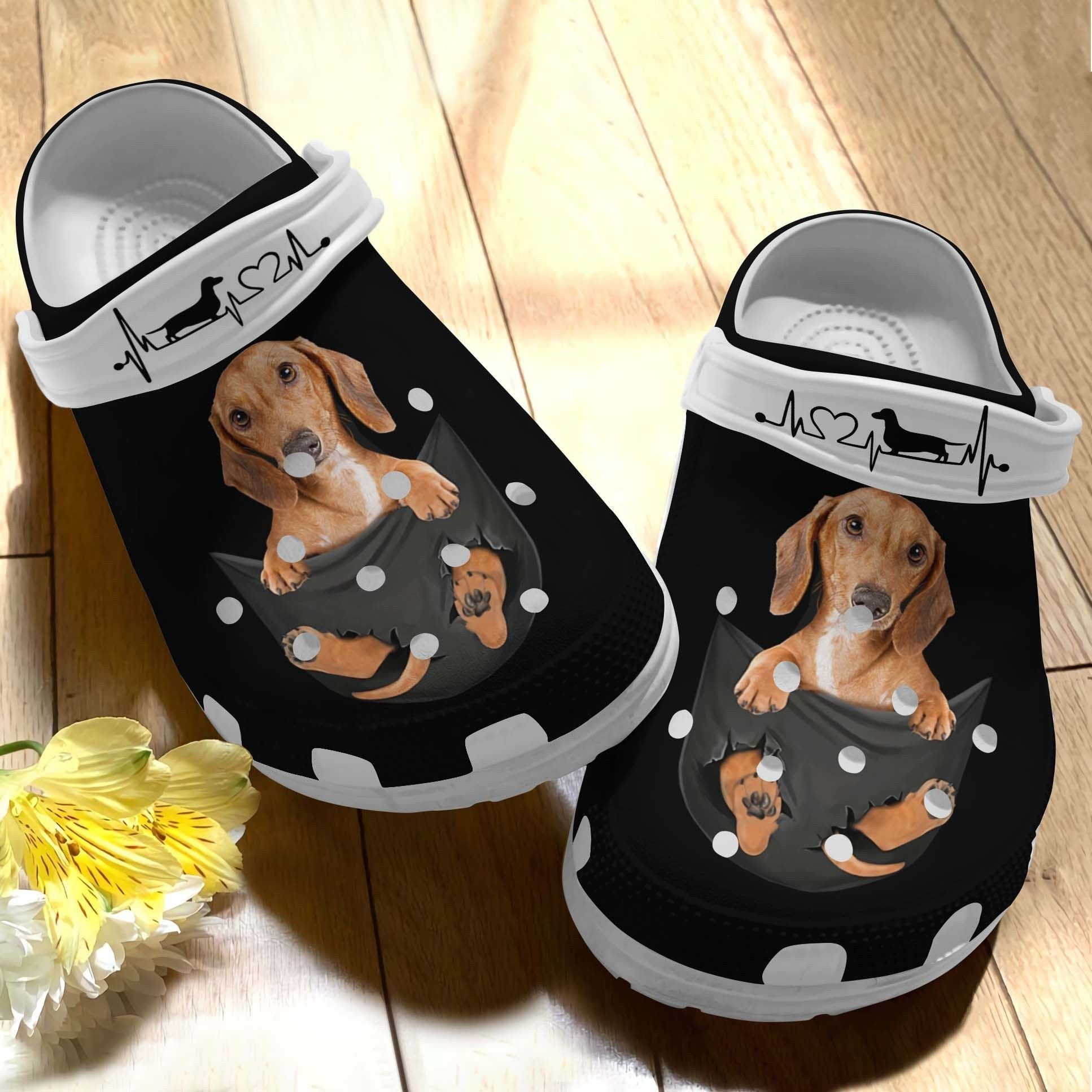 Dachshund A Lovely Crocs Clog Shoes