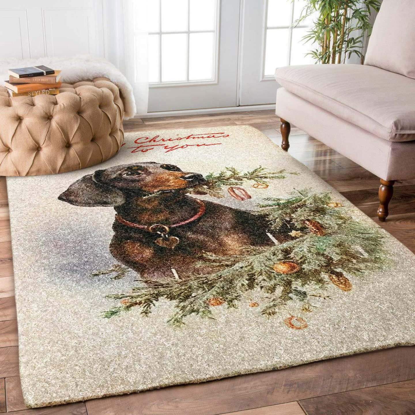 Dachshund Christmas Limited Edition Rug 6 Dachshund Christmas Limited Edition Rug