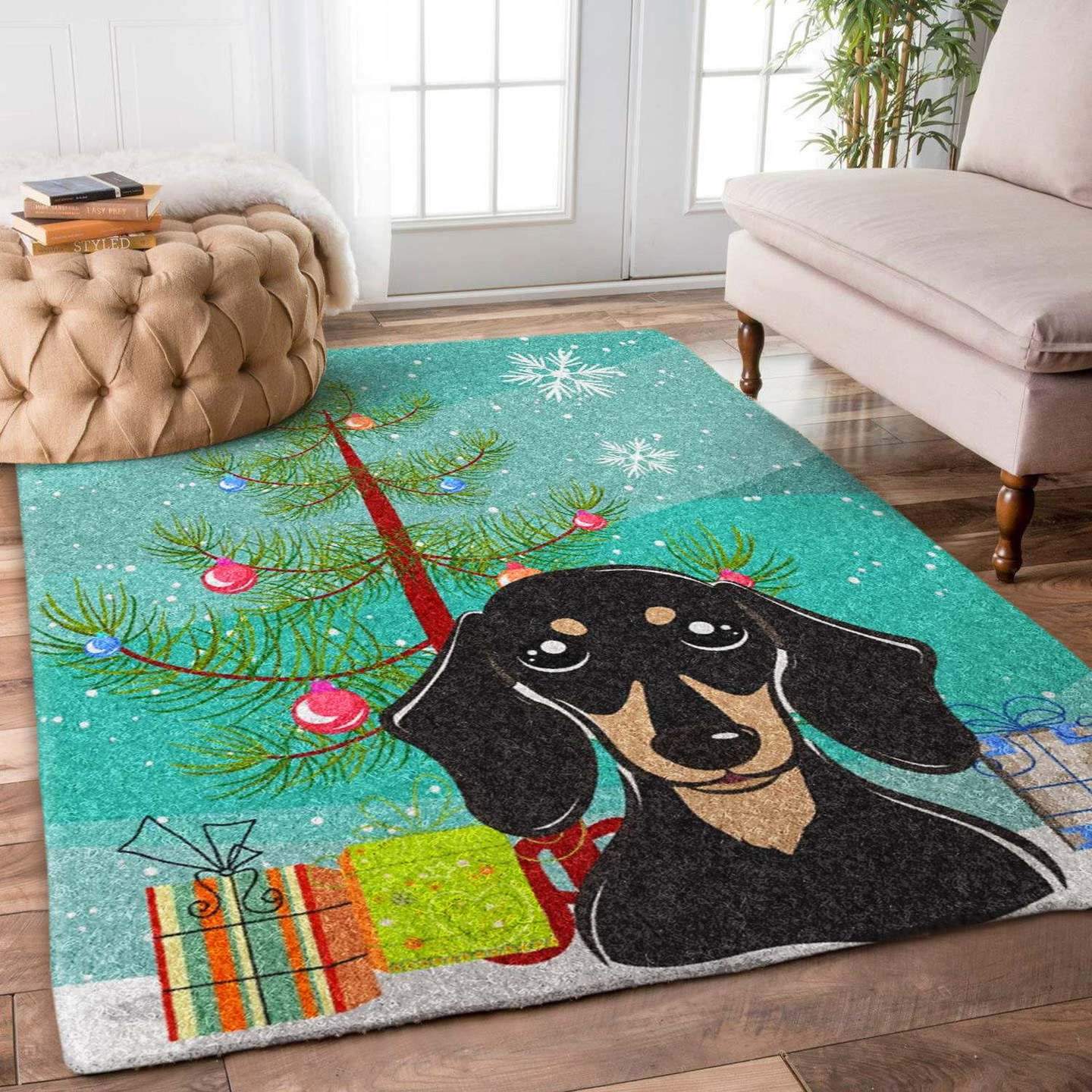 Dachshund Christmas Limited Edition Rug 11 Dachshund Christmas Limited Edition Rug
