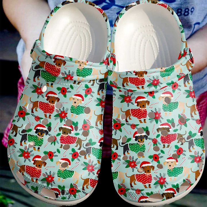 Dachshund Cute Christmas Dachshunds Crocs Clog Shoes