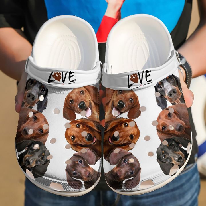 Dachshund Doxies Love Crocs Clog Shoes