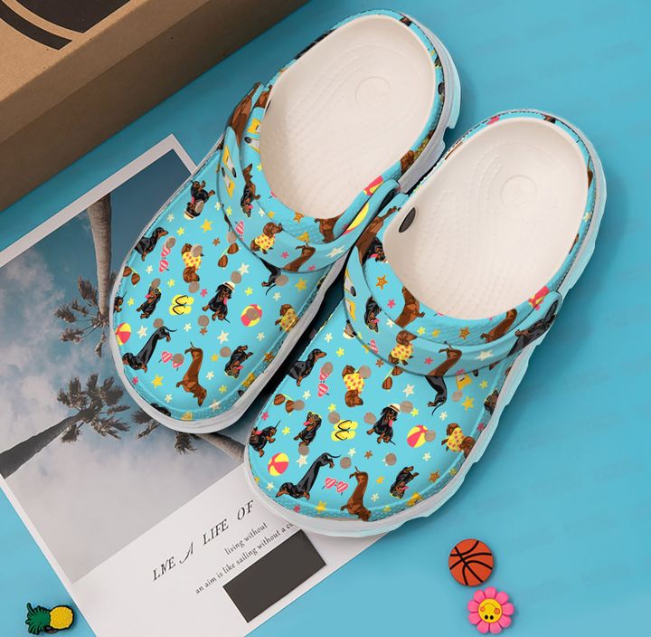 Dachshund Doxies On Vacation Crocs Clog Shoes 5 Dachshund Doxies On Vacation Crocs Clog Shoes