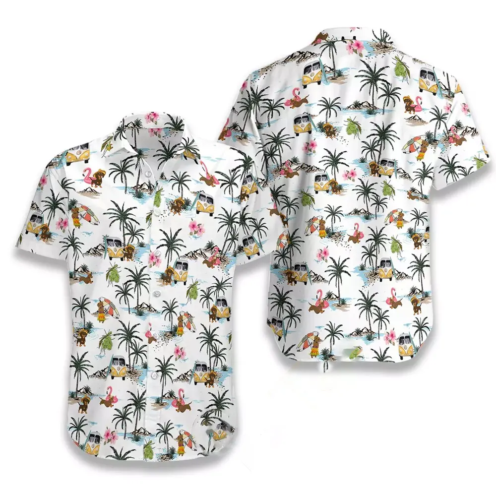 Dachshund Hawaii Hawaiian shirts