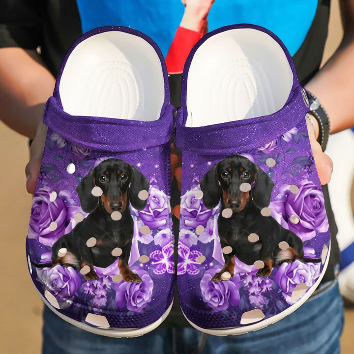 Dachshund Just A Girl Who Loves Crocs Clog Shoes 1 Dachshund Just A Girl Who Loves Crocs Clog Shoes