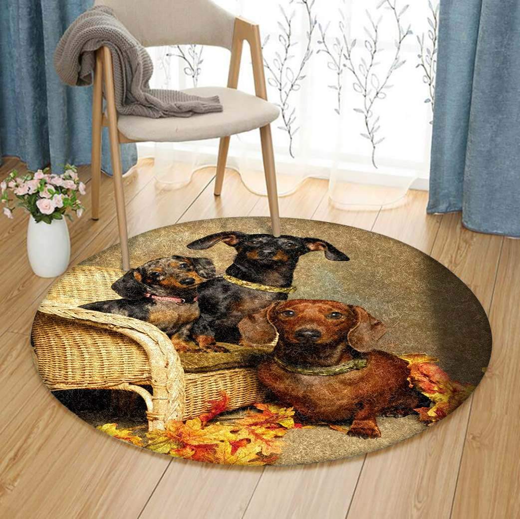 Dachshund Limited Edition Round Rug
