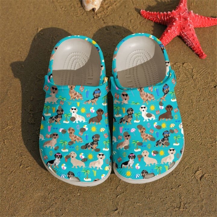 Dachshund Summer Crocs Clog Shoes 4 Dachshund Summer Crocs Clog Shoes