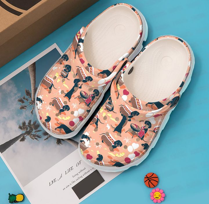 Dachshund Wiener Fun Crocs Clog Shoes