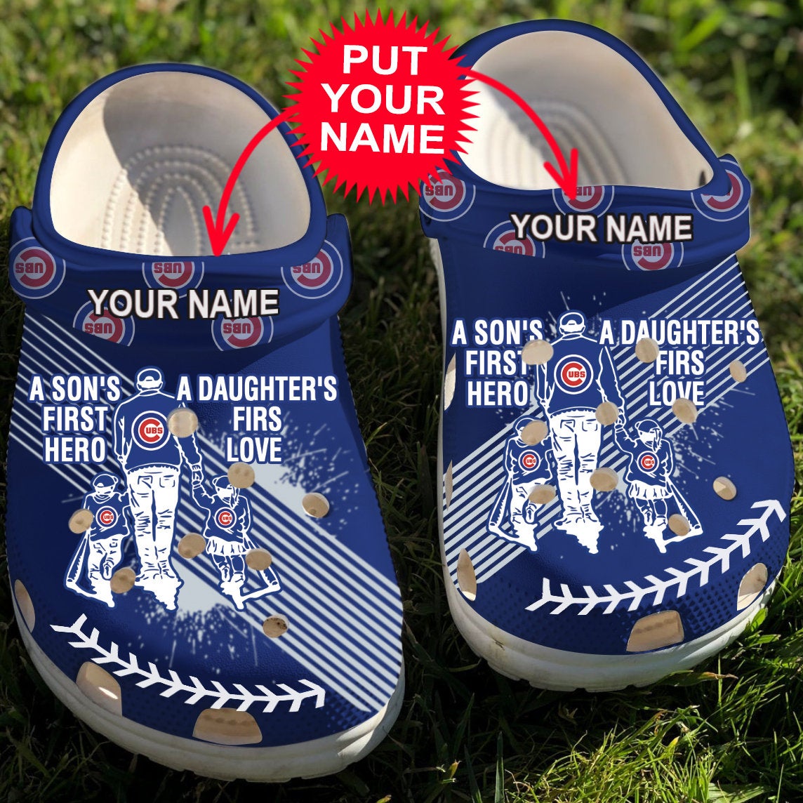 Dad And Son Daughter Mlb Chicago Cubs Crocs Clog Shoes