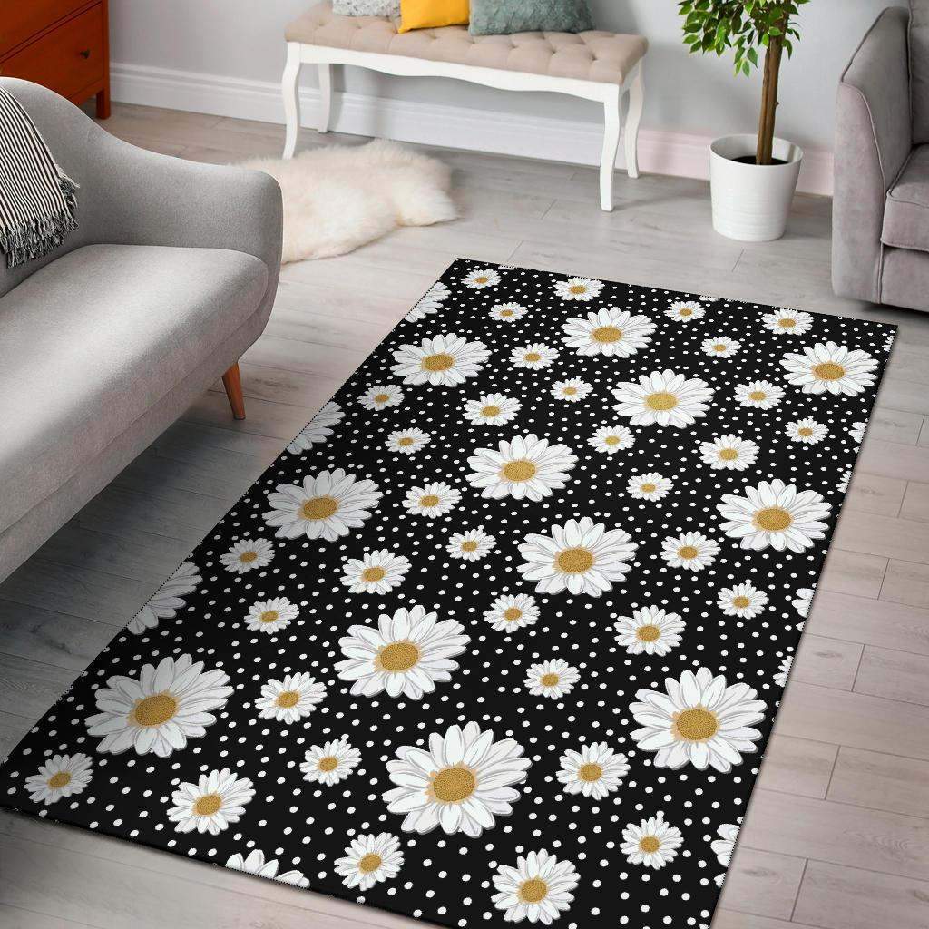Daisy Pattern Print Design Limited Edition Rug 1 Daisy Pattern Print Design Limited Edition Rug