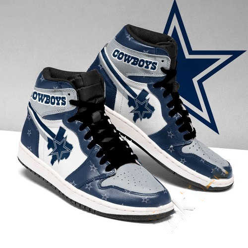 Dallas Cowboys Football High Top Jordan Custom Air Jordan Shoes