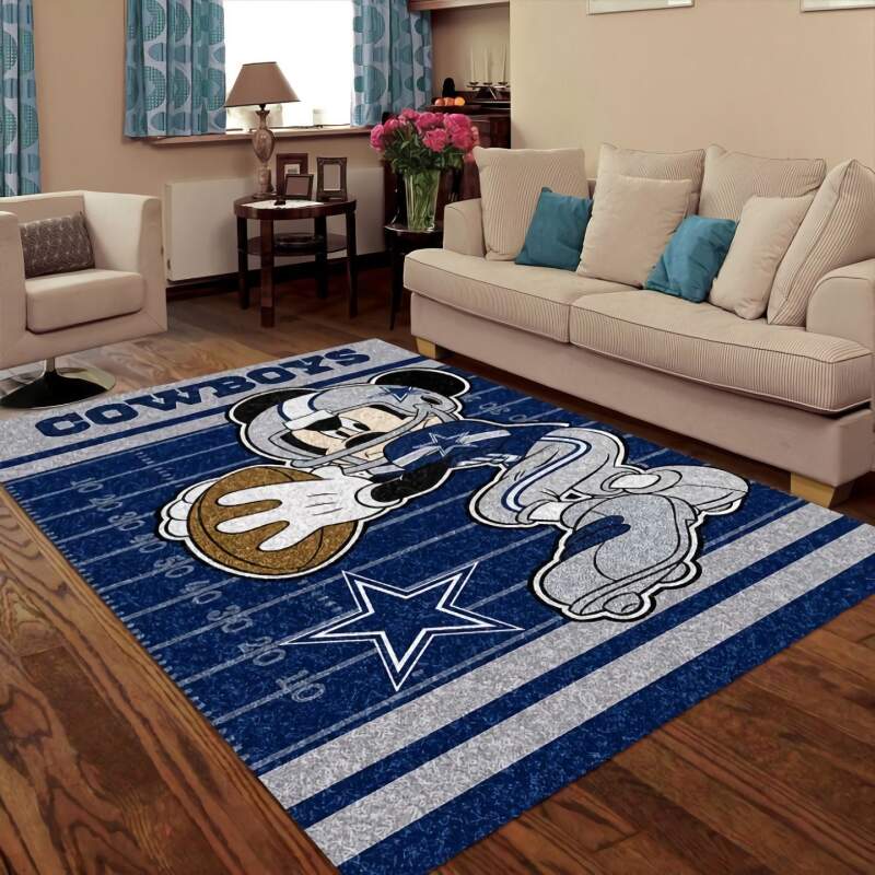 Dallas Cowboys Mickey Mouse Decorative Floor Rug 15 Dallas Cowboys Mickey Mouse Decorative Floor Rug