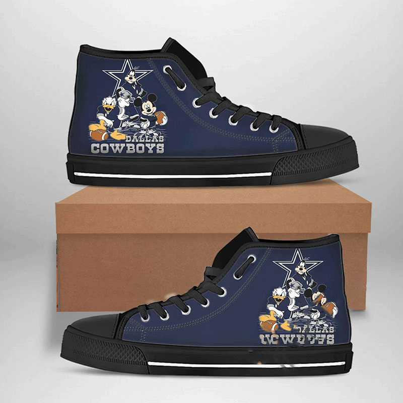 Dallas Cowboys Nfl Football High Top Shoes 7 Dallas Cowboys Nfl Football High Top Shoes