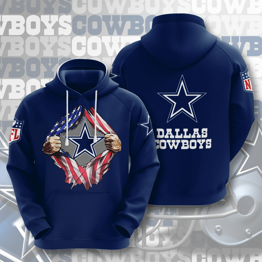 Dallas Cowboys Custom Hoodie 3D 3 Dallas Cowboys Custom Hoodie 3D