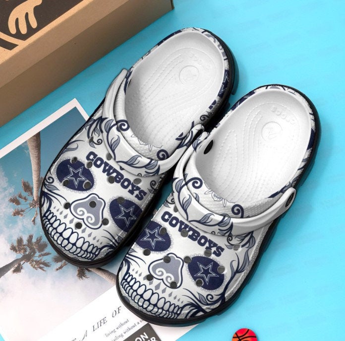 Dallas Cowboys Skull Crocband Nfl Crocs Clog Shoes 1 Dallas Cowboys Skull Crocband Nfl Crocs Clog Shoes