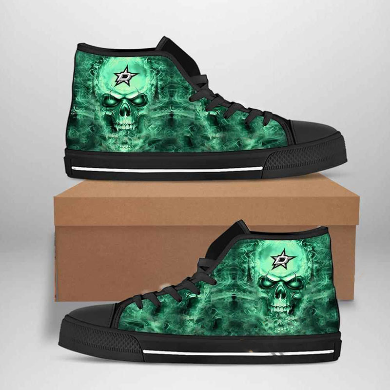 Dallas Stars Nhl Hockey High Top Shoes