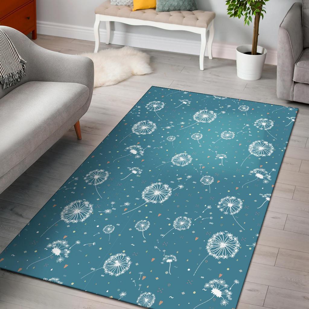 Dandelion Blue Pattern Print Area Limited Edition Rug 5 Dandelion Blue Pattern Print Area Limited Edition Rug