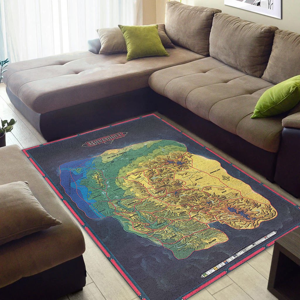 Dd1013 Dungeons & Dragons Ravenloft Domains Of The Dread Map Area Limited Edition Rug