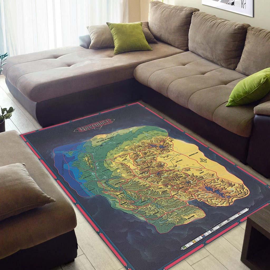 Dd1013 Dungeons & Dragons Ravenloft Domains Of The Dread Map Limited Edition Rug