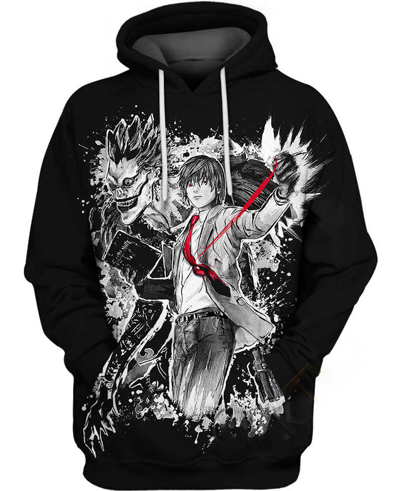 Death Note Light Yagami Hoodie 3D