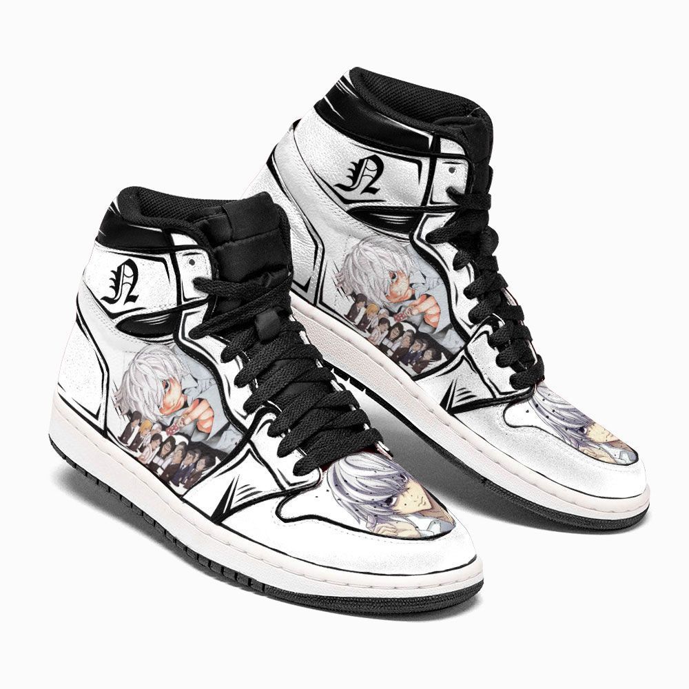 Death Note Nate River Near Custom Anime Air Jordan Shoes 2 Death Note Nate River Near Custom Anime Air Jordan Shoes