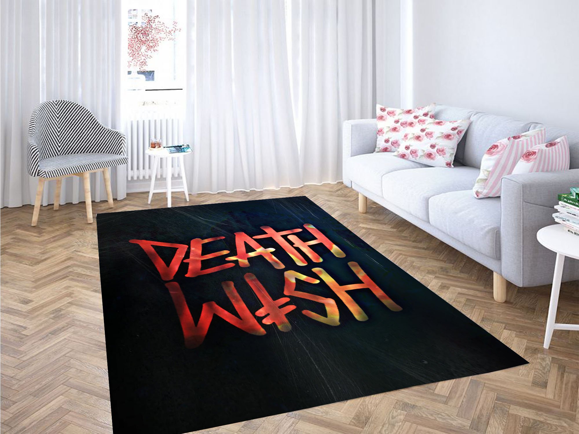 Death Wish Thrasher Carpet Rug 1 Death Wish Thrasher Carpet Rug