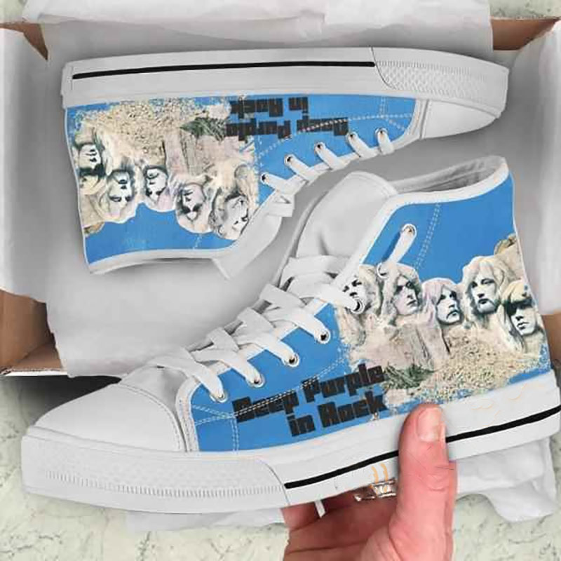 Deep Purple High Top Shoes