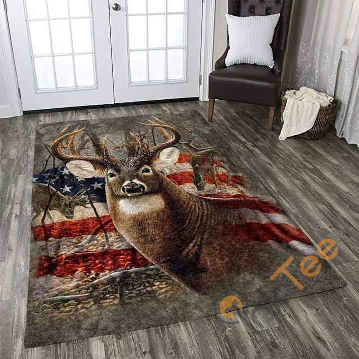 Deer Hunting Area Rug 3 Deer Hunting Area Rug