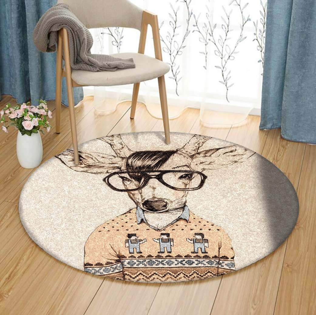 Deer Limited Edition Round Rug
