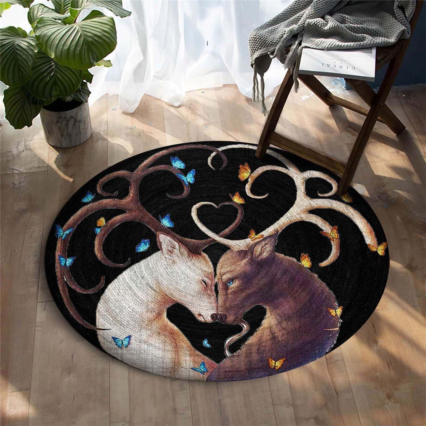 Deer Limited Edition Round Rug 4 Deer Limited Edition Round Rug
